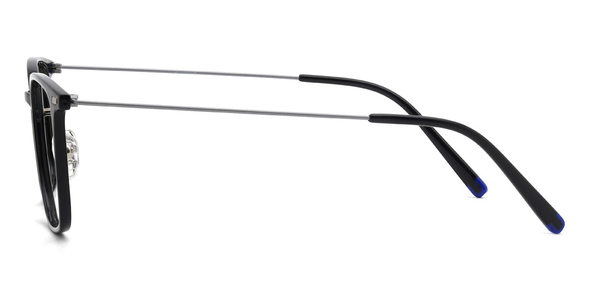 Čierny Haroon Okuliare - Rectangle Glasses