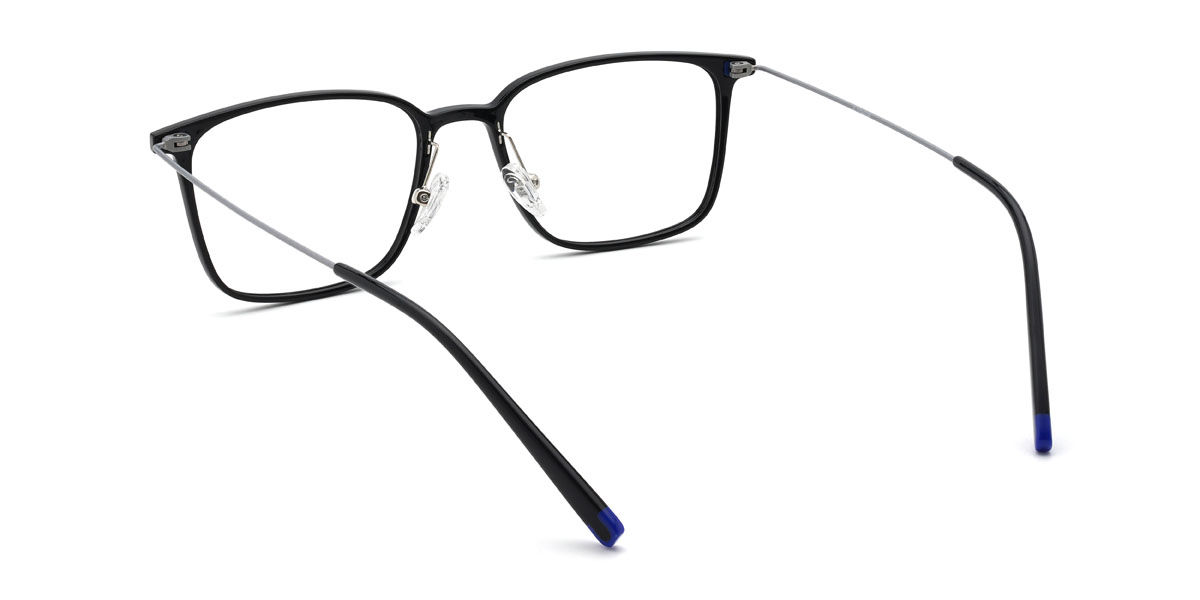 Čierny Haroon Okuliare - Rectangle Glasses