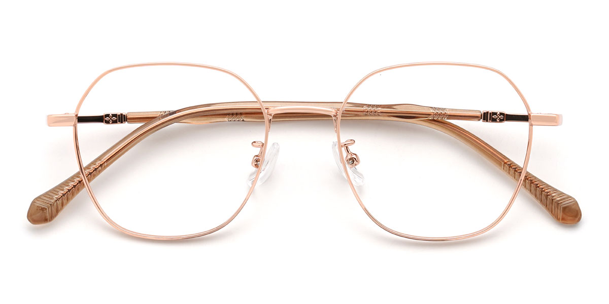 Gold Lesedi Glasses - Oval Glasses