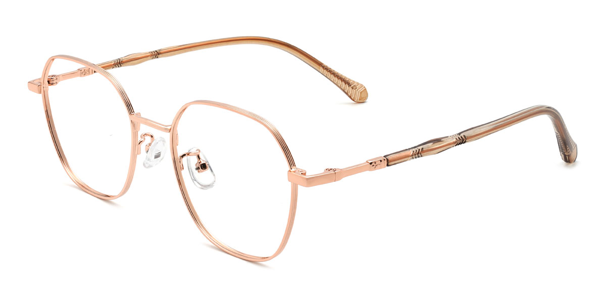 Gold Lesedi Glasses - Oval Glasses