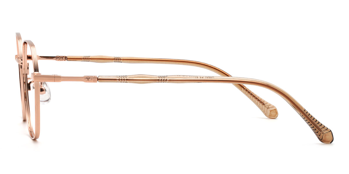 Gold Lesedi Glasses - Oval Glasses