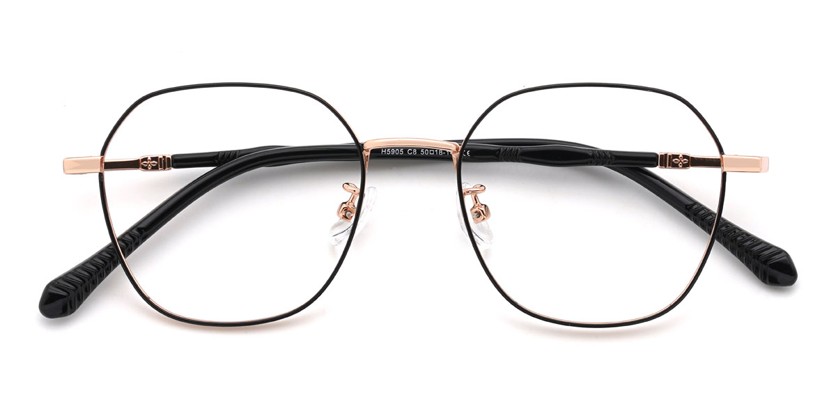 Schwarz Lesedi Brille - Oval Glasses