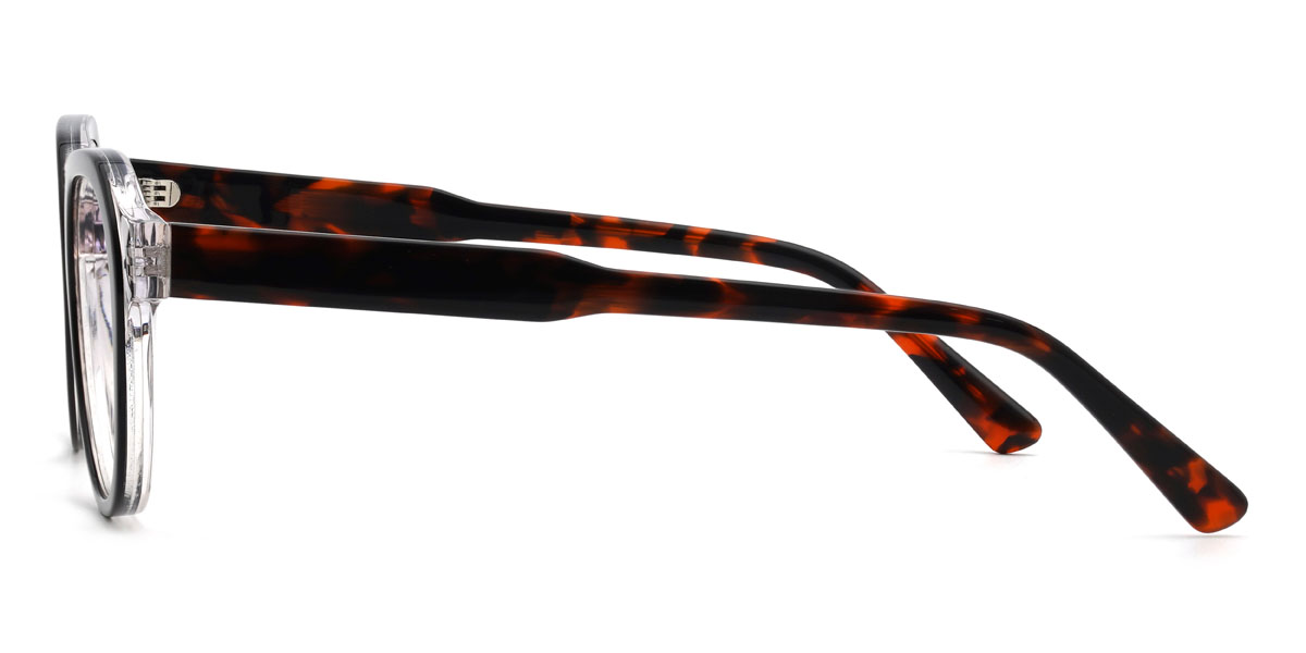 Schwarz Agatha Brille - Oval Glasses