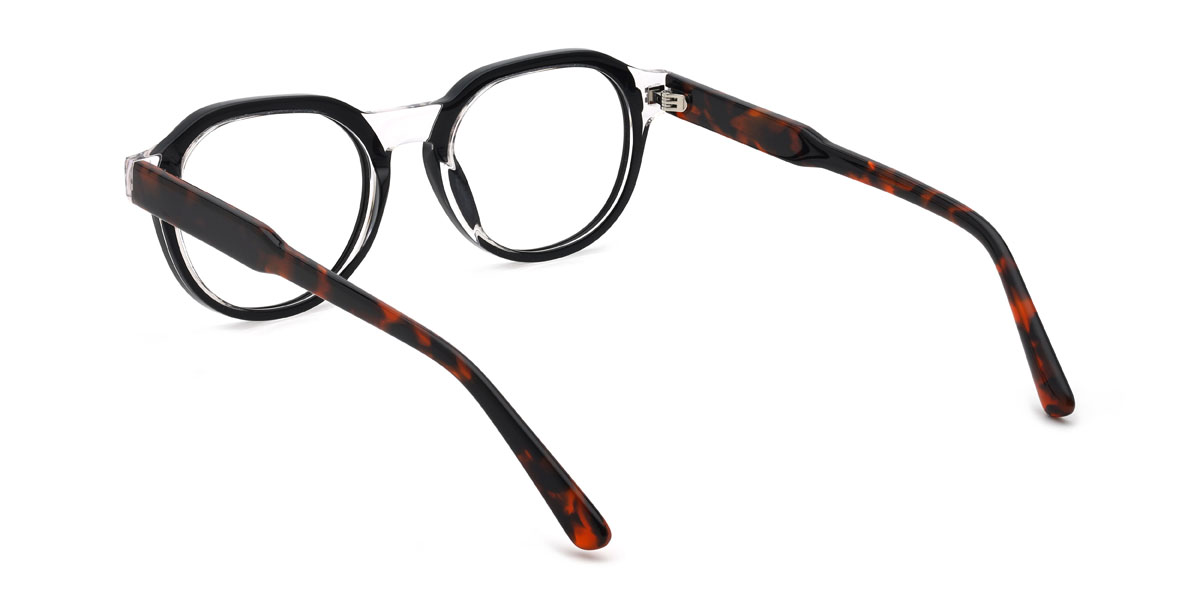 Schwarz Agatha Brille - Oval Glasses