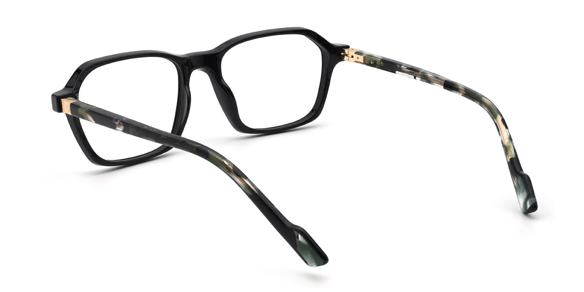 Schwarz Timber Brille - Rectangle Glasses