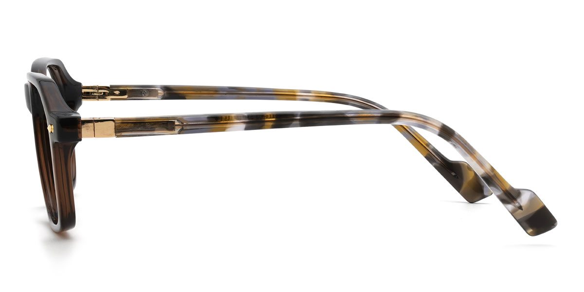 Braun Timber Brille - Rectangle Glasses