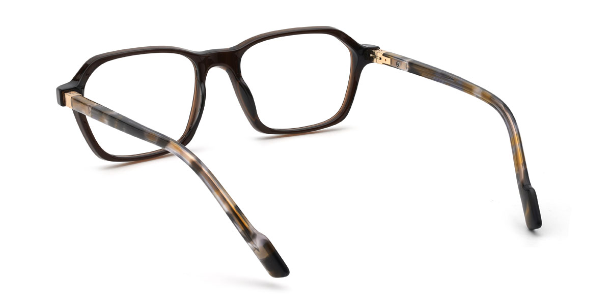 Braun Timber Brille - Rectangle Glasses