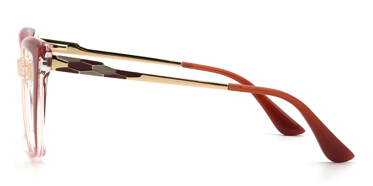Gradient Rose Violet Elissa Glasses - Cat Eye Glasses