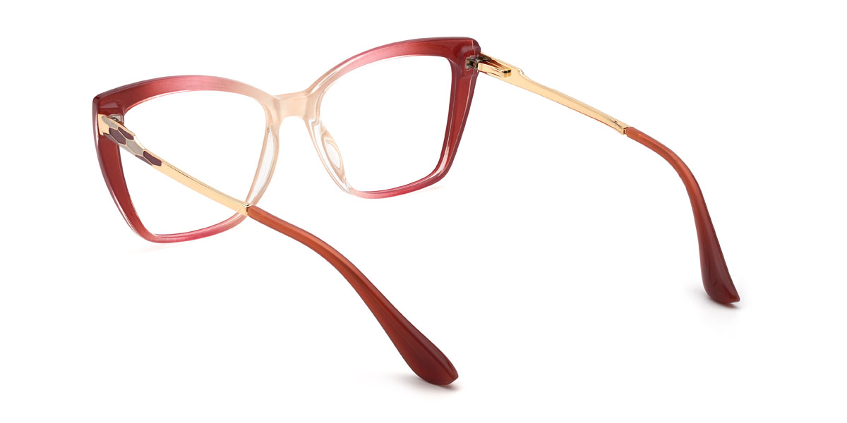 Gradient Rose Violet Elissa Glasses - Cat Eye Glasses