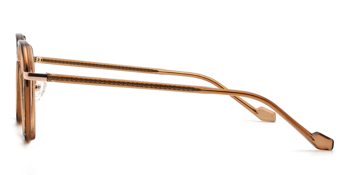gold braun Silvia Brille - Oval Glasses