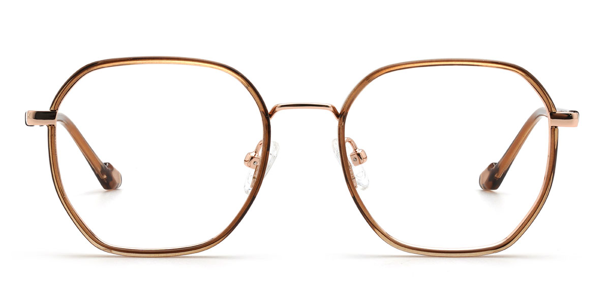 gold braun Silvia Brille - Oval Glasses