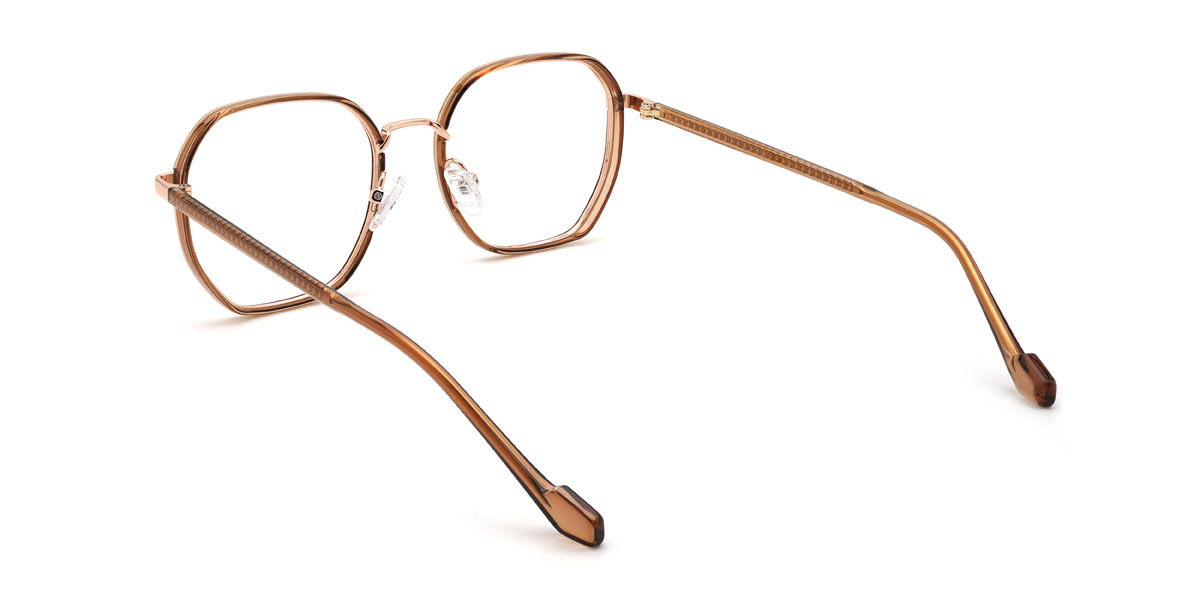 gold braun Silvia Brille - Oval Glasses