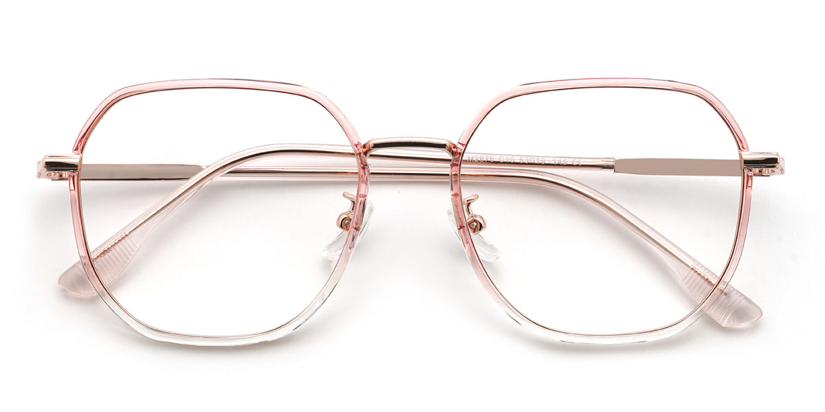 Gradient Light Pink Alessio Glasses - Oval Glasses