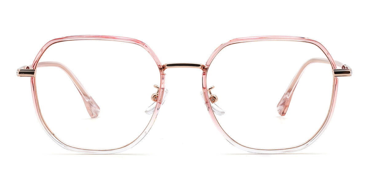 Gradient Light Pink Alessio Glasses - Oval Glasses