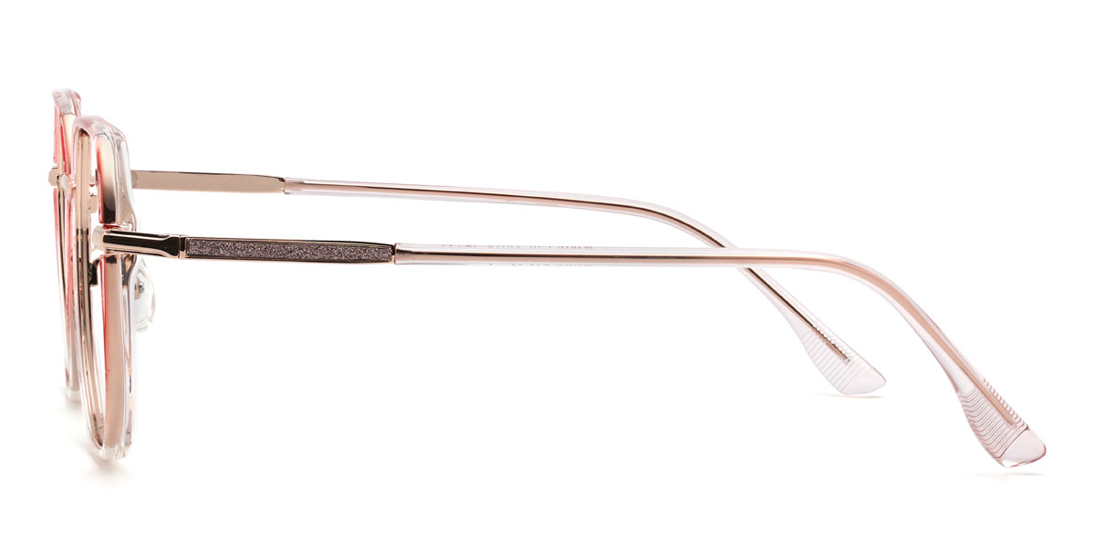 Gradient Light Pink Alessio Glasses - Oval Glasses