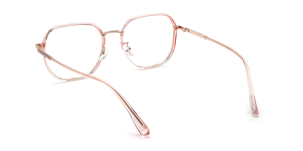 Gradient Light Pink Alessio Glasses - Oval Glasses