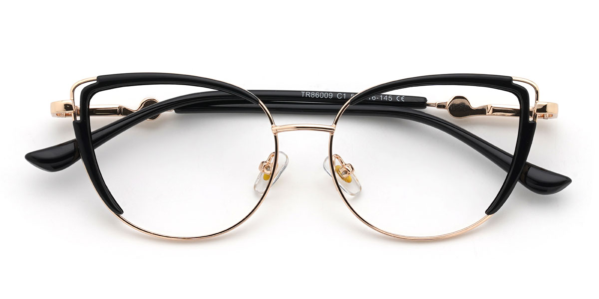 Or Noir Cristina Lunettes - Cat Eye Glasses