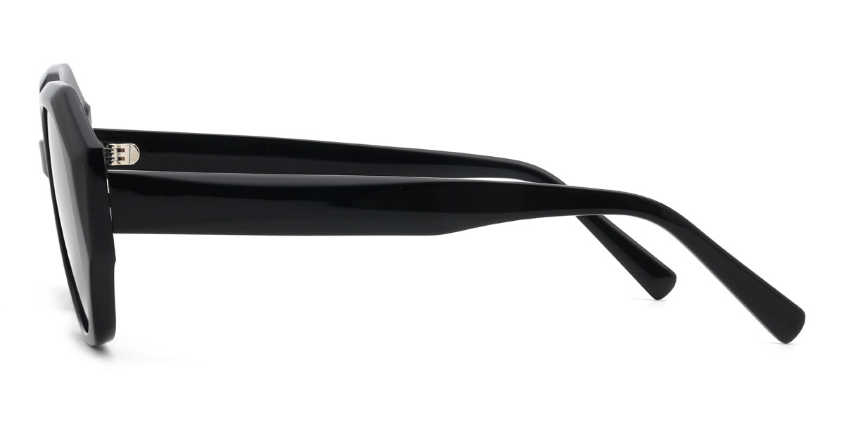 Schwarz Grau Maira Brille - Oval Sunglasses