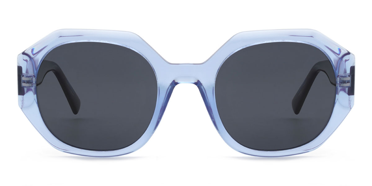 Blau Grau Maira Brille - Oval Sunglasses