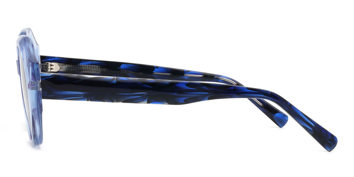 Blau Grau Maira Brille - Oval Sunglasses