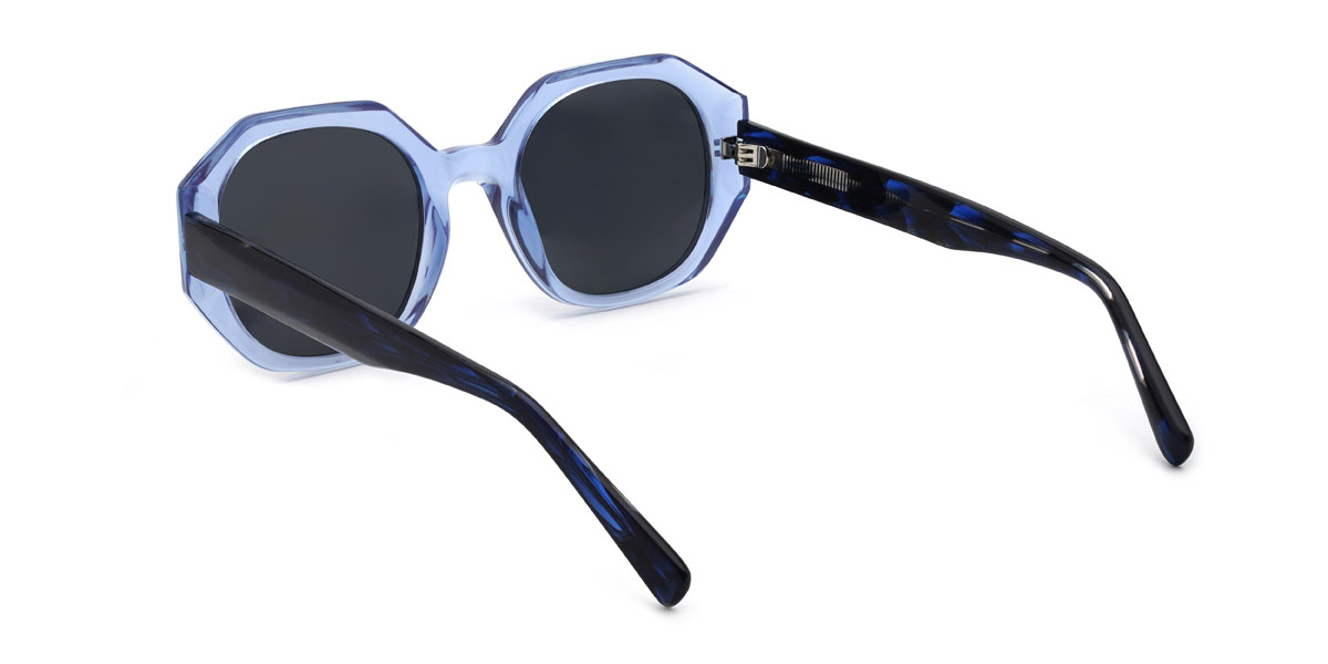 Blau Grau Maira Brille - Oval Sunglasses