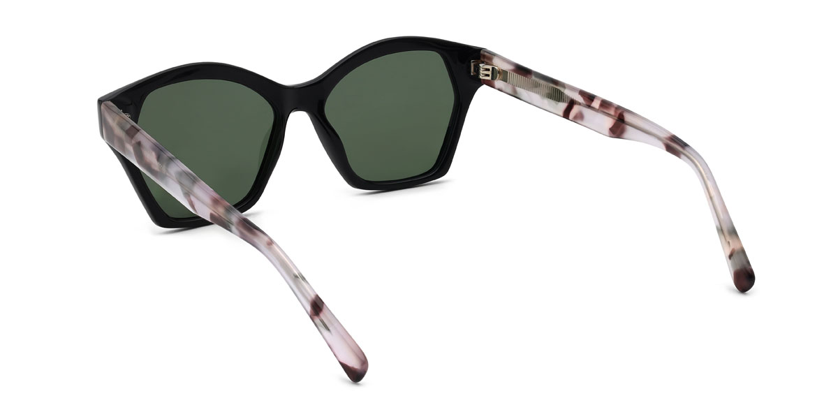 Schwarz Dunkelgrün Coleman Brille - Cat Eye Sunglasses