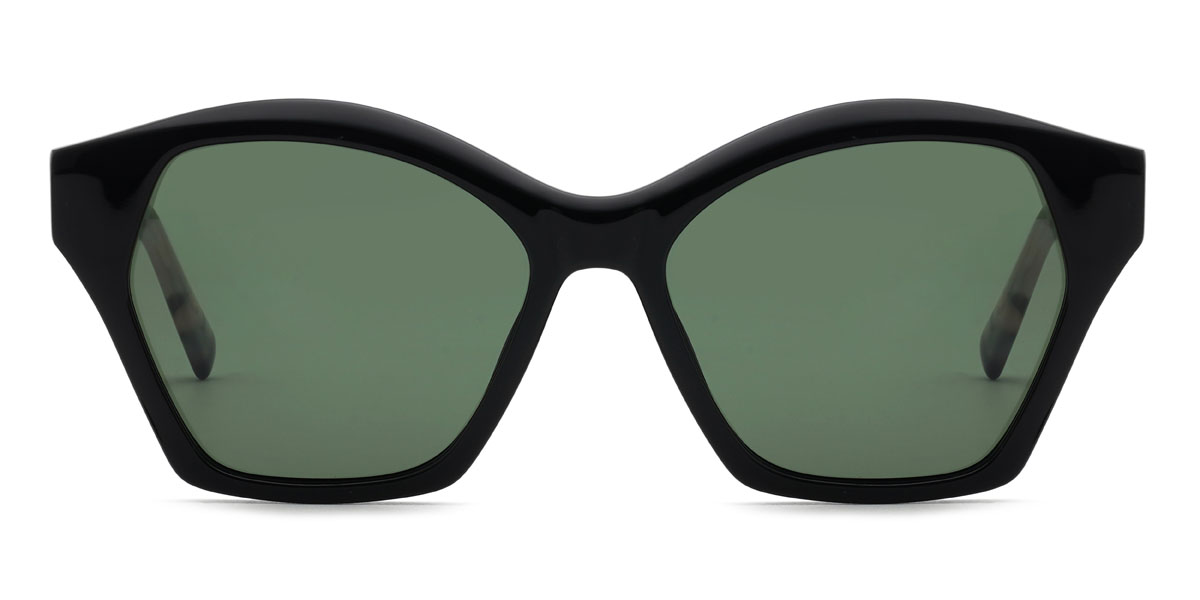 Schwarz Dunkelgrün Coleman Brille - Cat Eye Sunglasses