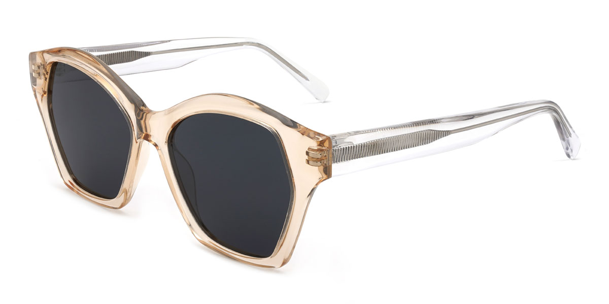Champagner Grau Coleman Brille - Cat Eye Sunglasses