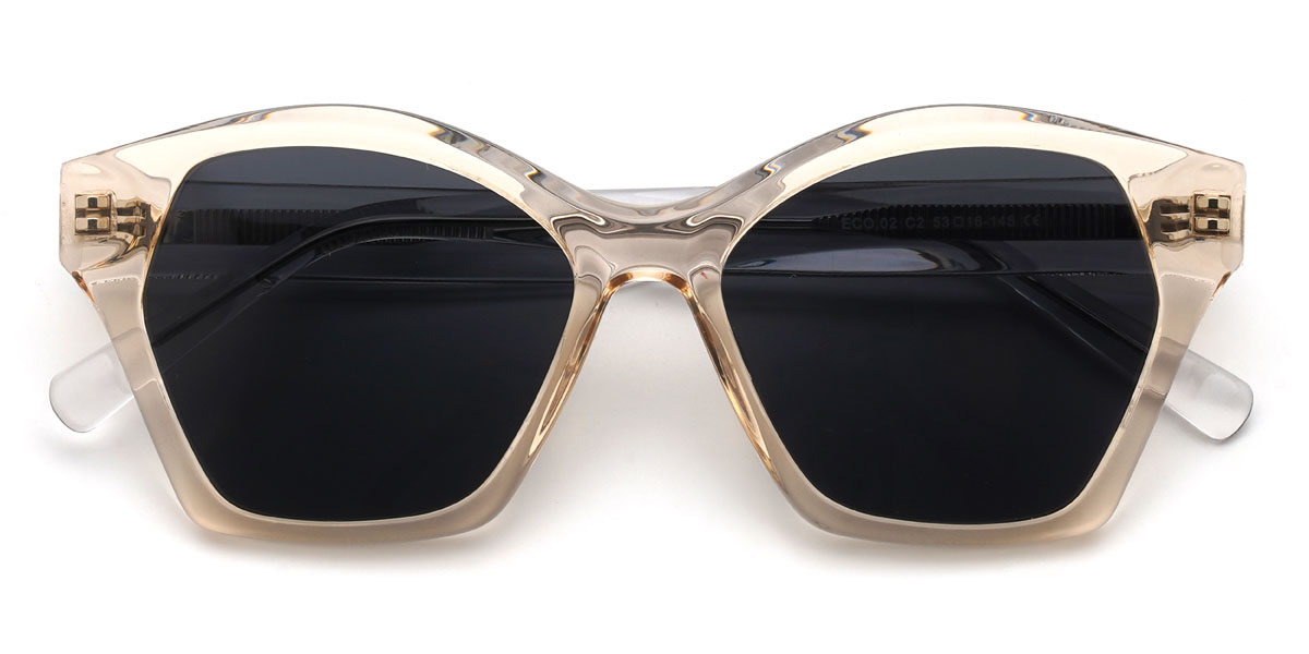 Champagner Grau Coleman Brille - Cat Eye Sunglasses