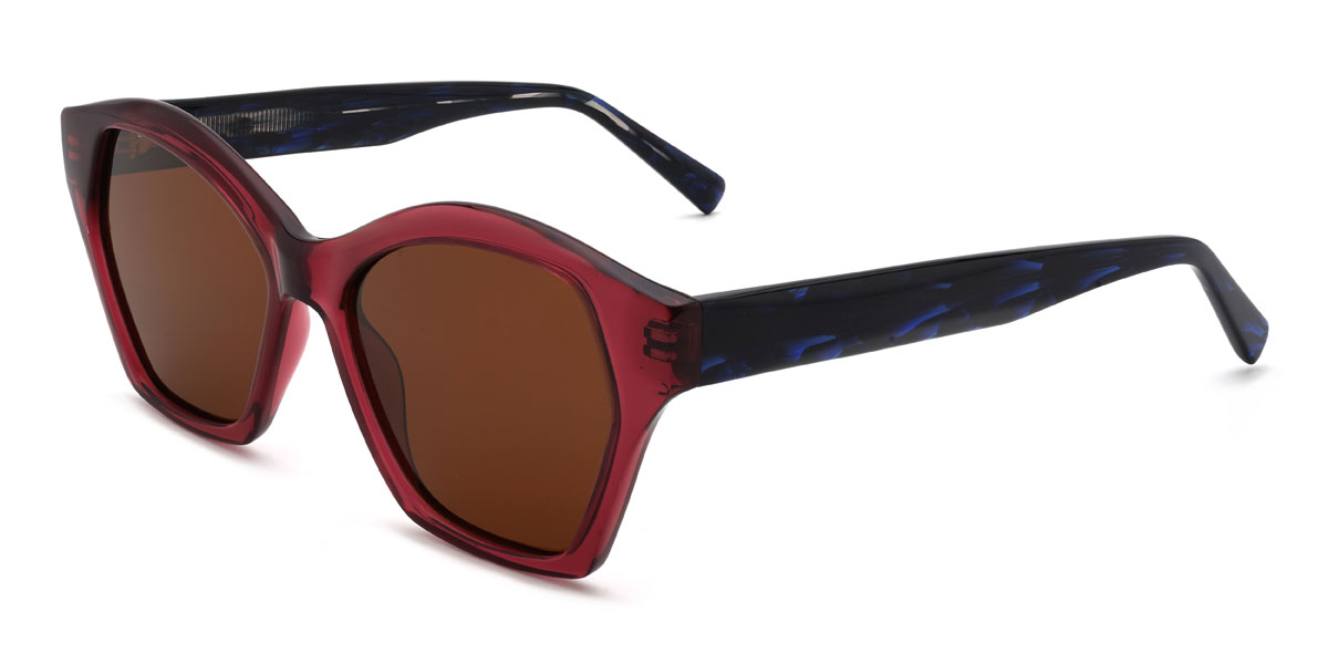 Rot Braun Coleman Brille - Cat Eye Sunglasses