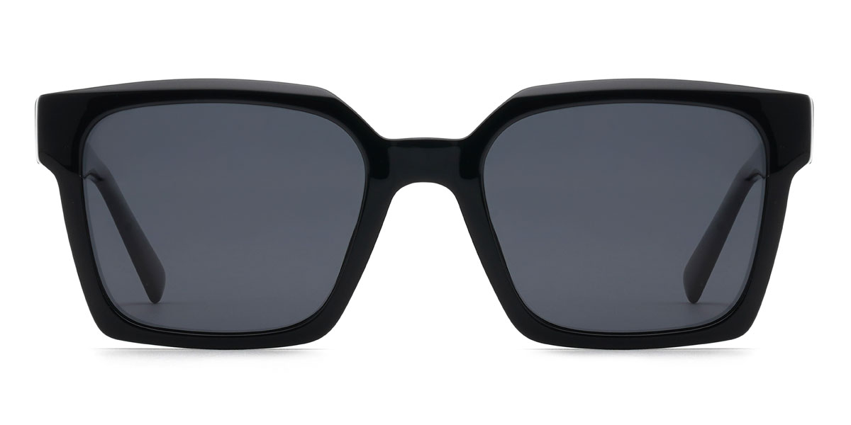 Schwarz Grau Kalvin Brille - Square Sunglasses