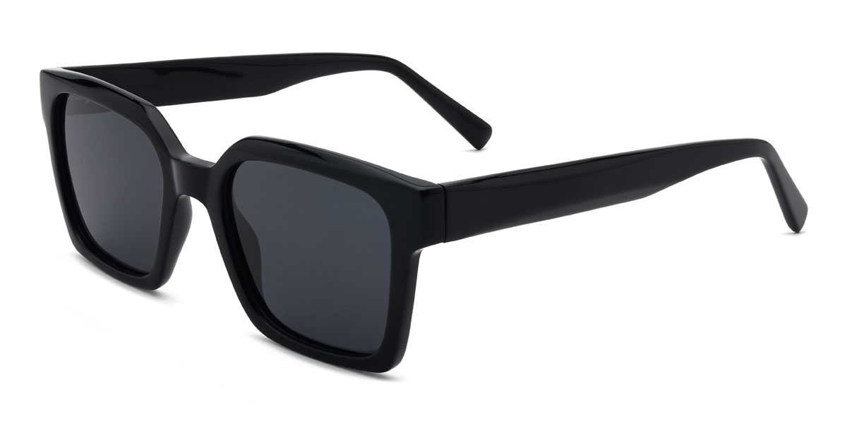 Schwarz Grau Kalvin Brille - Square Sunglasses