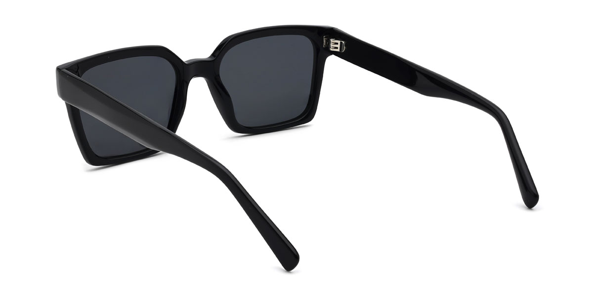 Schwarz Grau Kalvin Brille - Square Sunglasses