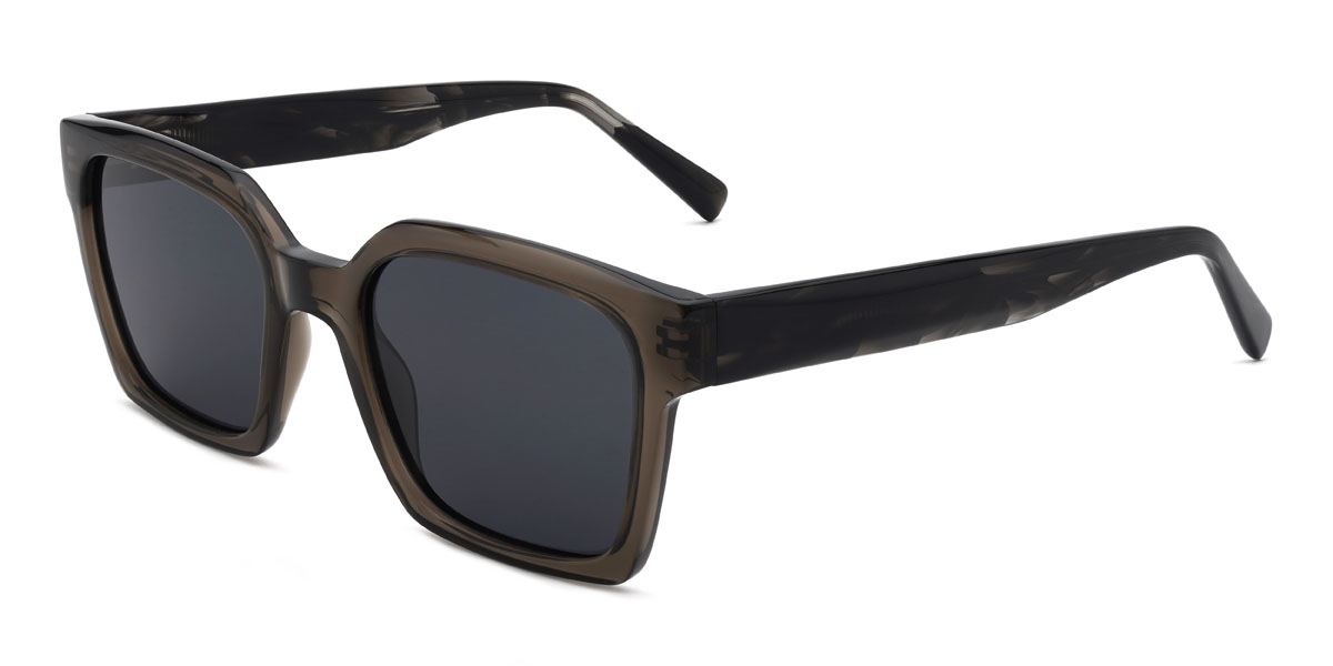 Grau Grau Kalvin Brille - Square Sunglasses