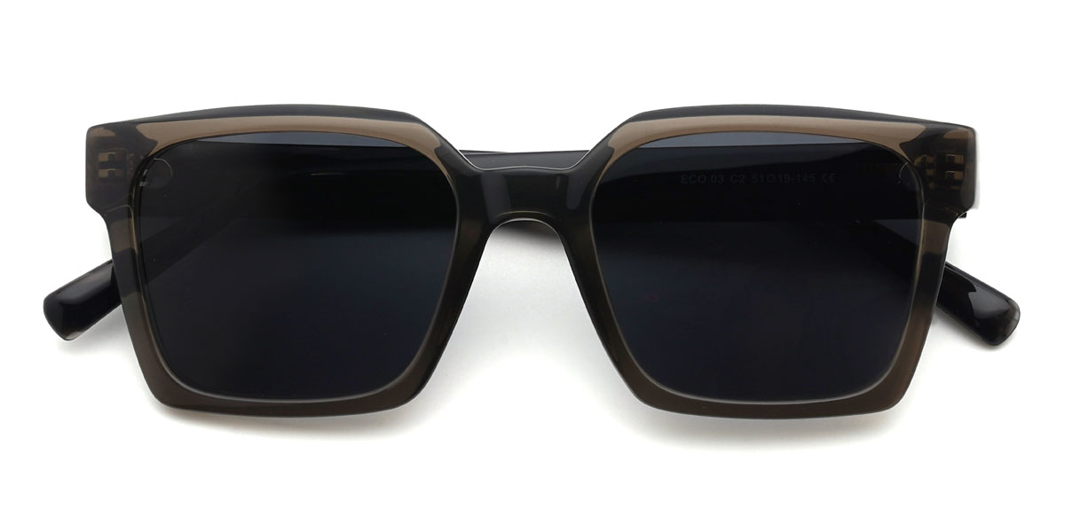 Grau Grau Kalvin Brille - Square Sunglasses