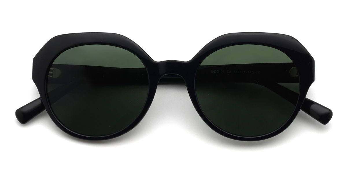 Schwarz Dunkelgrün Othniel Brille - Oval Sunglasses