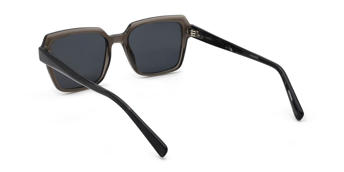 Braun Grau Deshawn Brille - Square Sunglasses