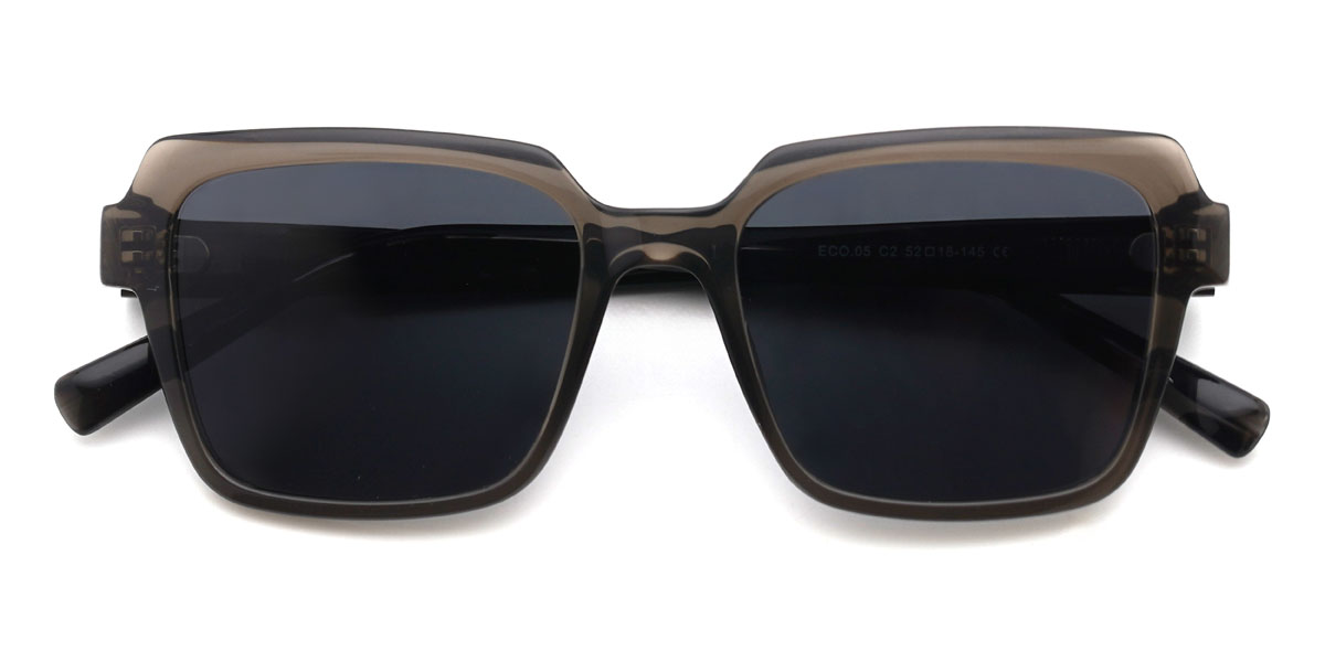 Braun Grau Deshawn Brille - Square Sunglasses
