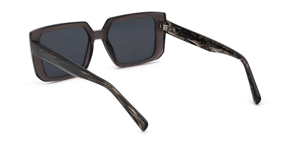 Grau Grau Rashad Brille - Rectangle Sunglasses