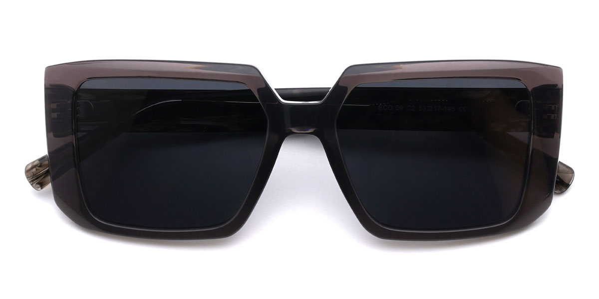 Grau Grau Rashad Brille - Rectangle Sunglasses