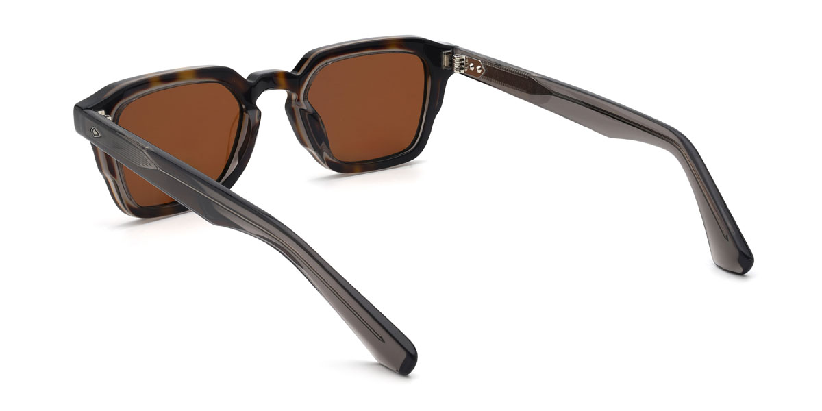 Schildpatt Braun Draco Brille - Rectangle Sunglasses