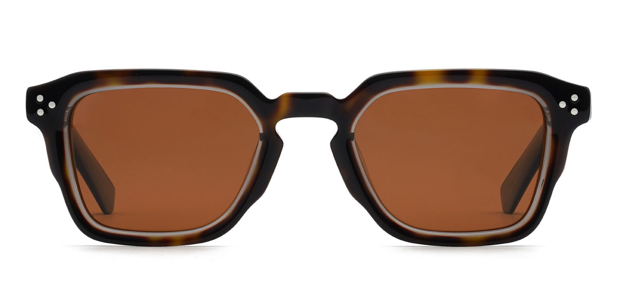 Schildpatt Braun Draco Brille - Rectangle Sunglasses