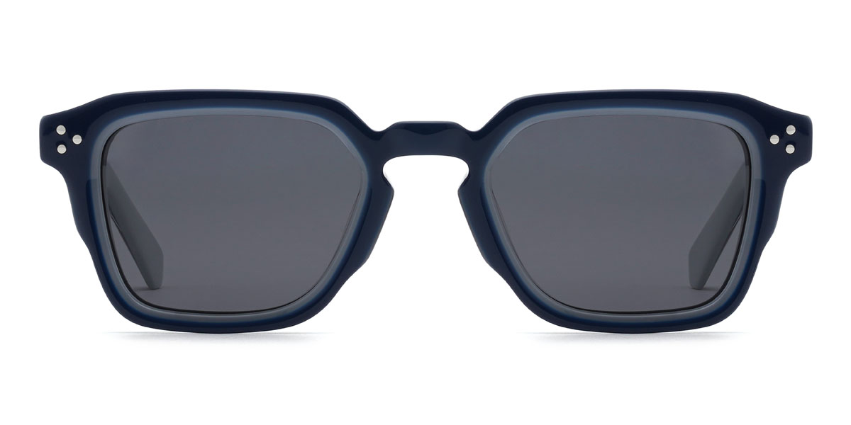Schwarz Grau Draco Brille - Rectangle Sunglasses
