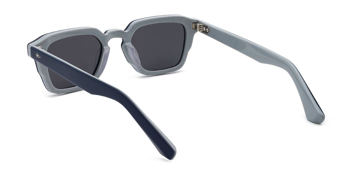 Schwarz Grau Draco Brille - Rectangle Sunglasses