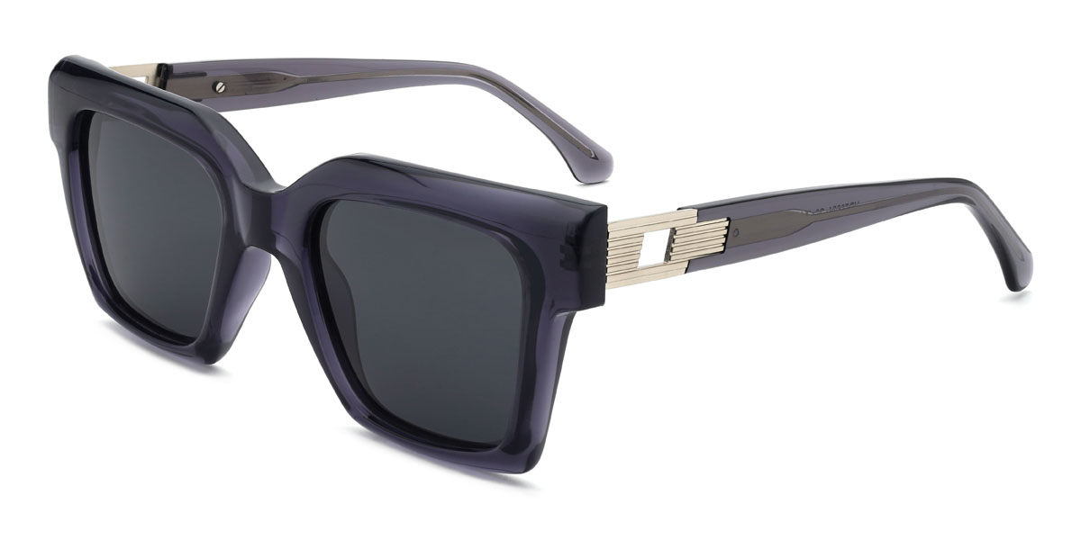 Grau Grau Muna Brille - Square Sunglasses