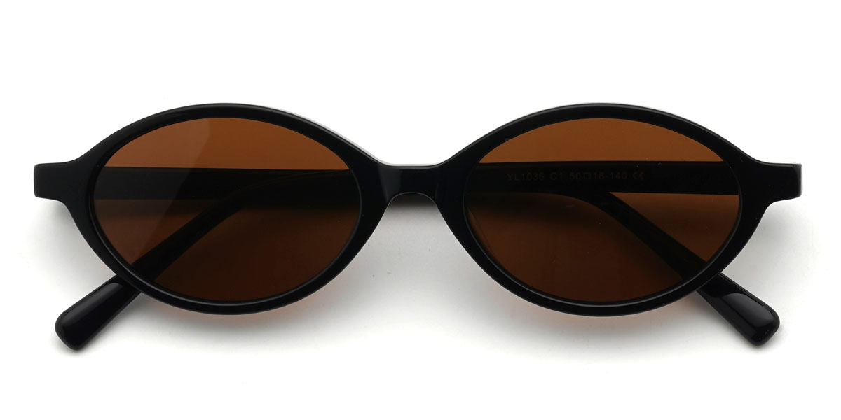 Schwarz Braun Tillie Brille - Oval Sunglasses