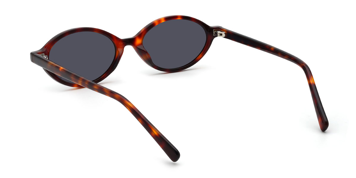 Schildpatt Grau Tillie Brille - Oval Sunglasses