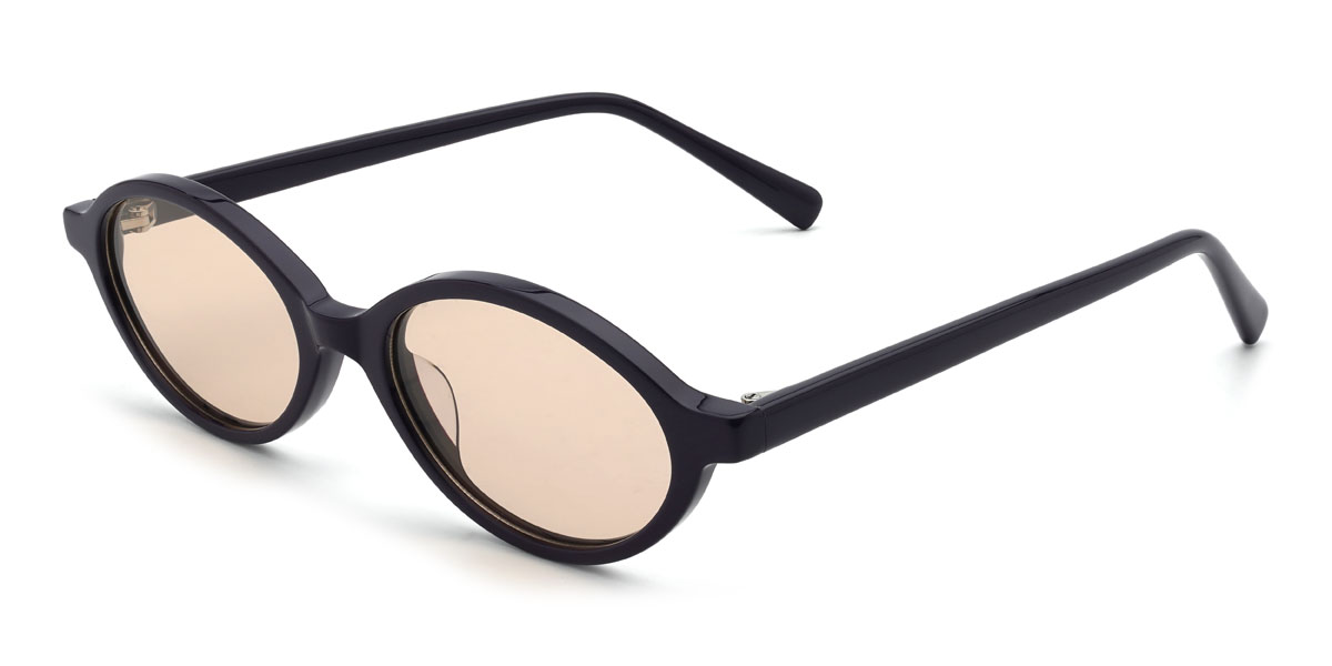 Schwarz Orange Tillie Brille - Oval Sunglasses