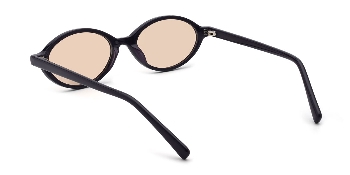 Schwarz Orange Tillie Brille - Oval Sunglasses
