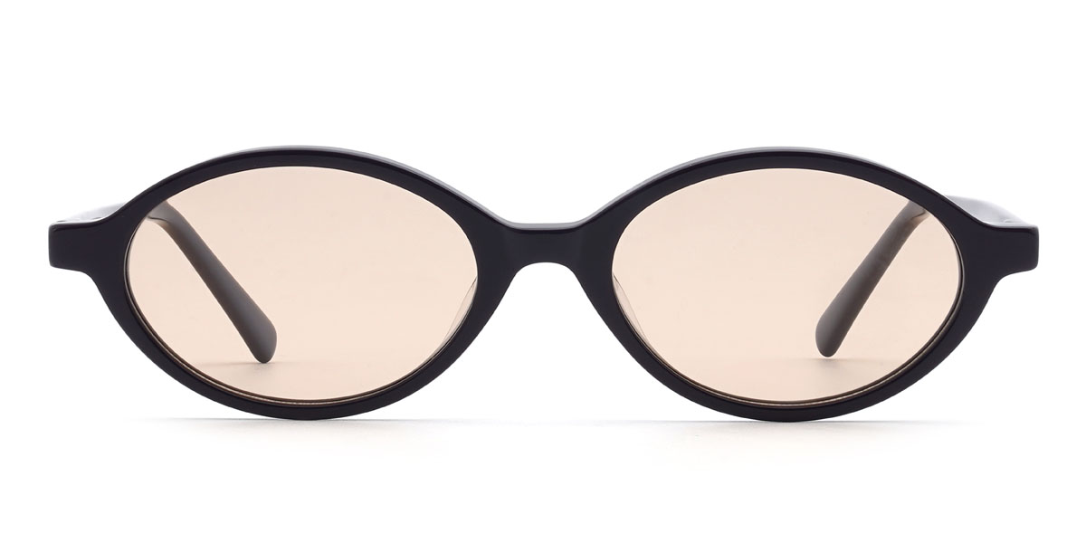 Schwarz Orange Tillie Brille - Oval Sunglasses
